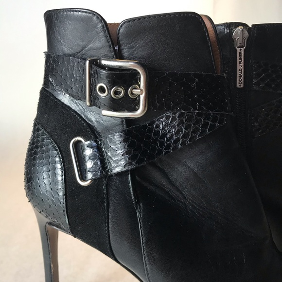 Donald J Pliner_ankle boots black leather - Picture 3 of 6